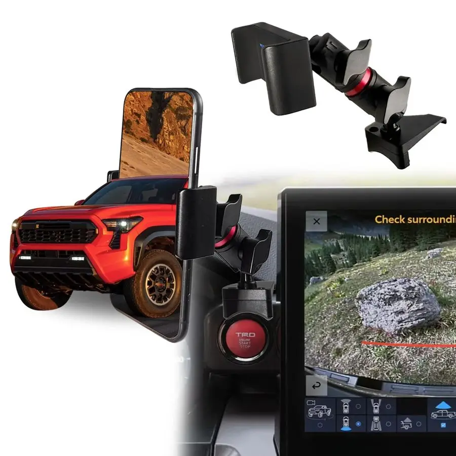 

Tacoma Vent Phone Mount for Toyota Tacoma 20242026 4Runner 2025 Accessories Aluminum Telescopic Air Vent Phone Holder Thick Case
