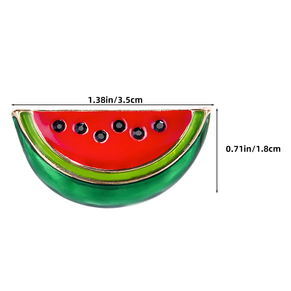 6 Pcs Brooch Shirt Watermelon Clips Cardigan Badge Shawl Cartoon Sweater For Cardigans Flag