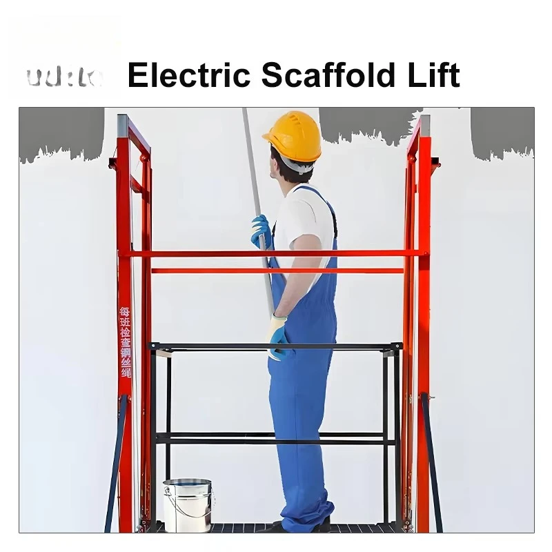 Plate-forme d'échafaudage télécommandée, levage de construction d'échafaudage électrique