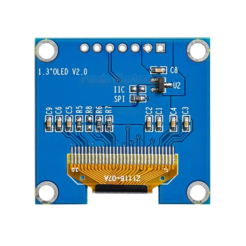 1.3 Inch OLED Display 12864 LCD OLED Module Driver SH1106/SSD1306 IIC/SPI Interface display module