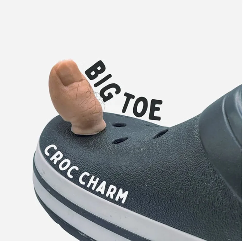 Big Toe Shoes Croc Charms Fashion Shoe Decoration Adult Kids Sandals Shoe Charms Cros Accessories Boys Girls Gifts