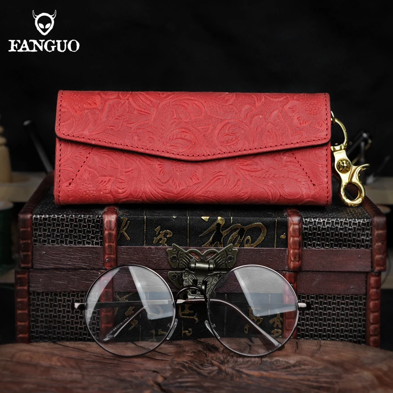 Luxury Genuine Leather Glasses Case Box Handmade Leather Sunglasses Holder Bag Eyeglasses Organizer Pouch