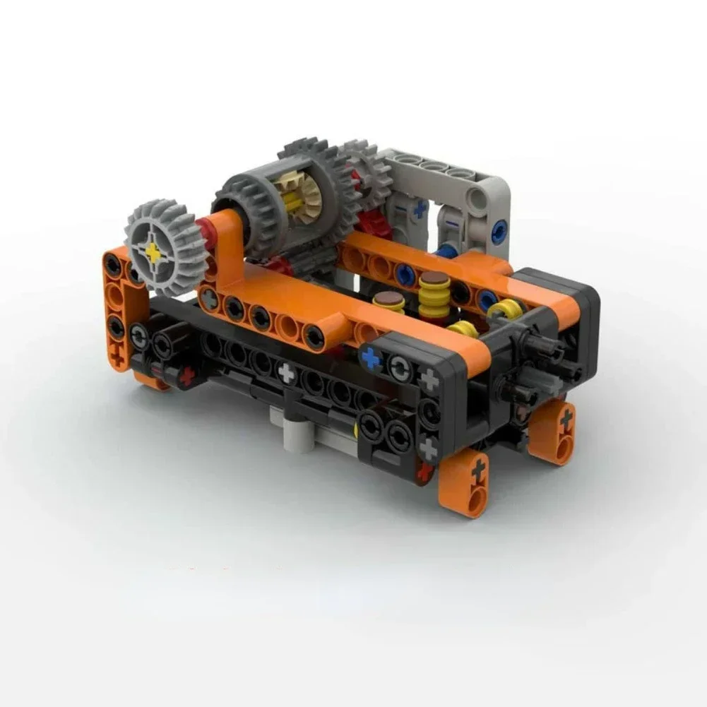 2-Speed Versnellingsbak MOC Technische Bouwstenen Onderdelen Transmissie Versnellingsbak Model Bakstenen Blok Educatief DIY Gemonteerd Speelgoed