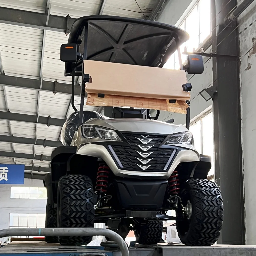 

High Quality 60V 72v Lithium Battery 5000W Motor 6 Seater Golf Cart Electric Golf Buggy Club Car Golf Cart For Sale