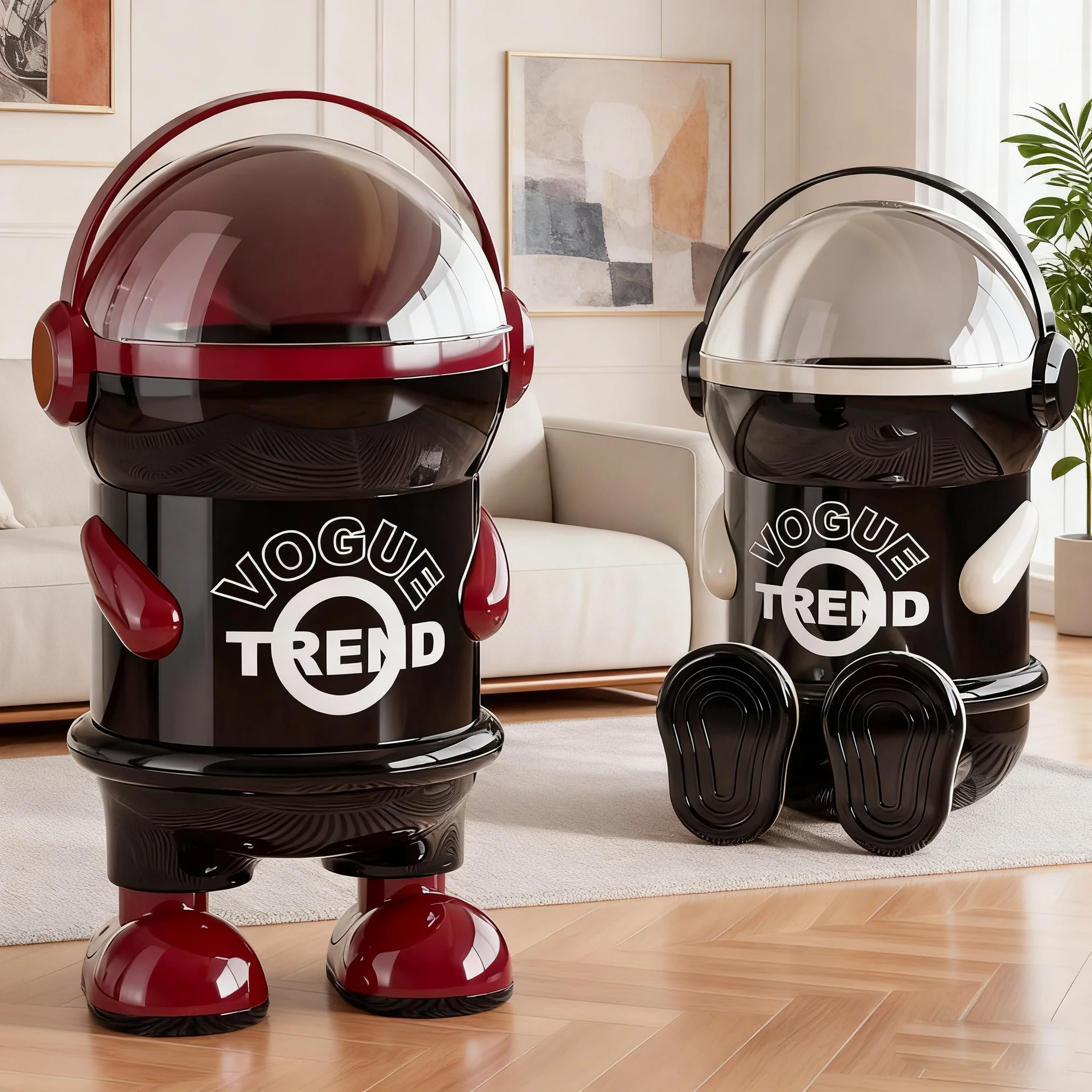 

Large Capaci Flip Cover Tra Can for Living Room Bedroom Children's Room Dormi Home Use Beautiful And Cute Waste Bin