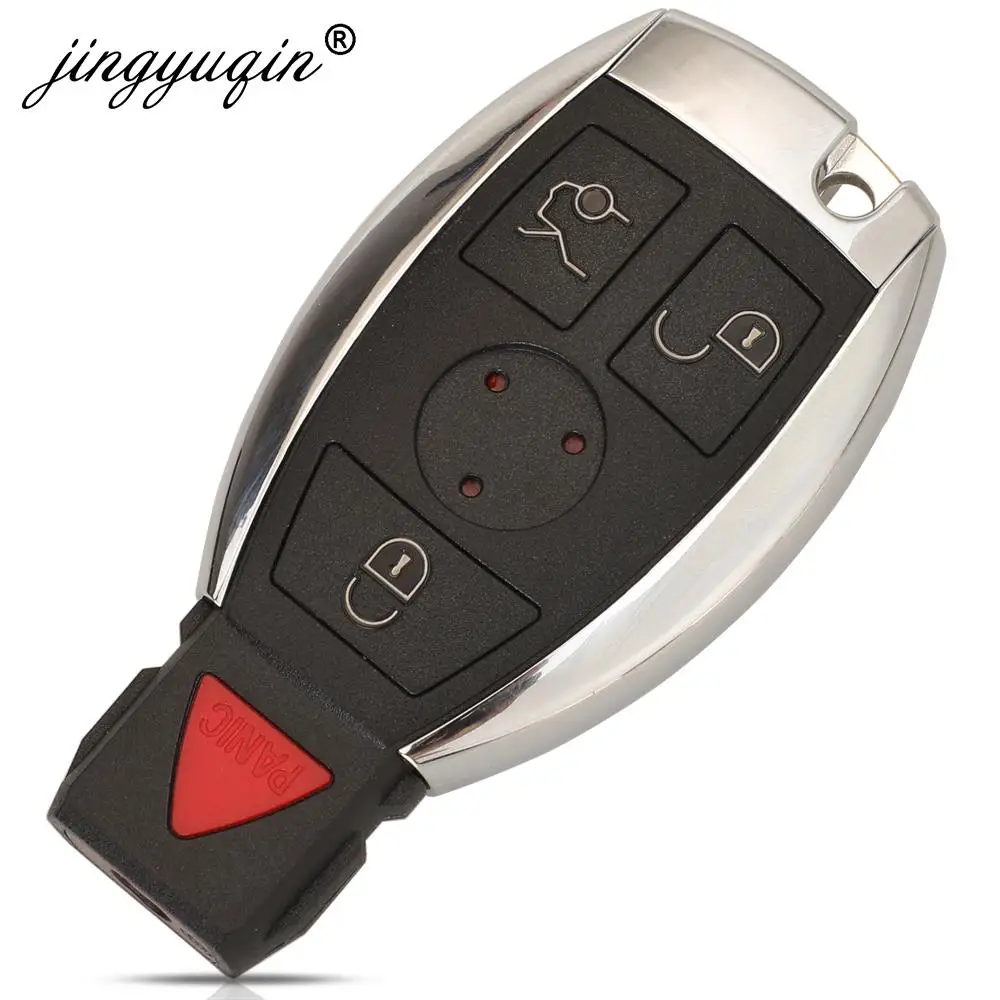 jingyuqin 3/4 Buttons Smart Remote Car Key Shell For Mercedes Benz NEC C E R S CL GL SL CLK SLK Auto Keyless Fob No logo