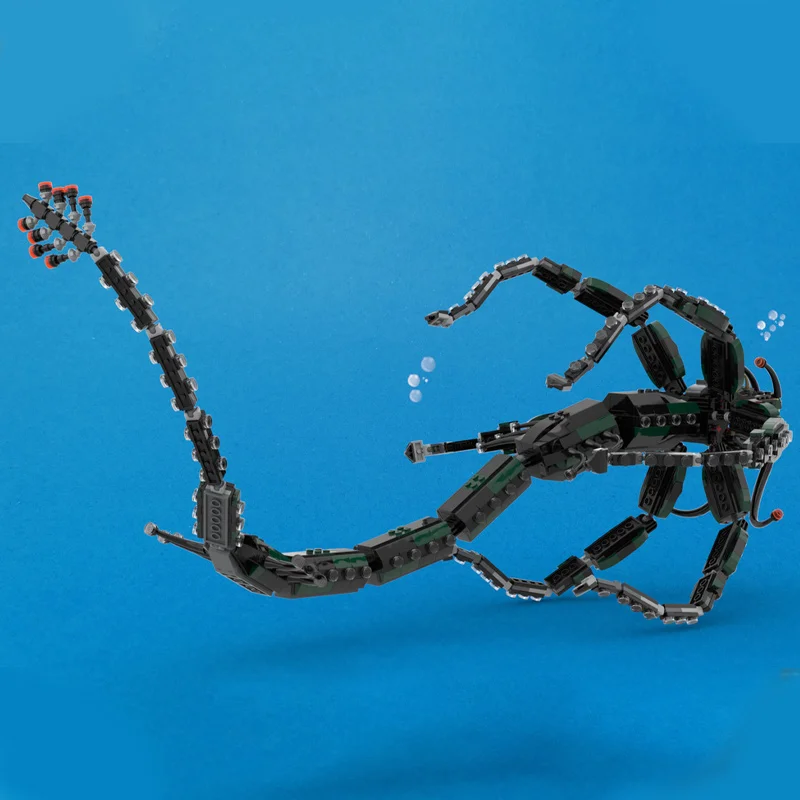 1220 pz MOC Gargantuan Leviatano Subnauticaes Building Blocks creativo Giocattolo Di Natale Regalo creativo Per Bambini Regalo giocattolo Di Natale