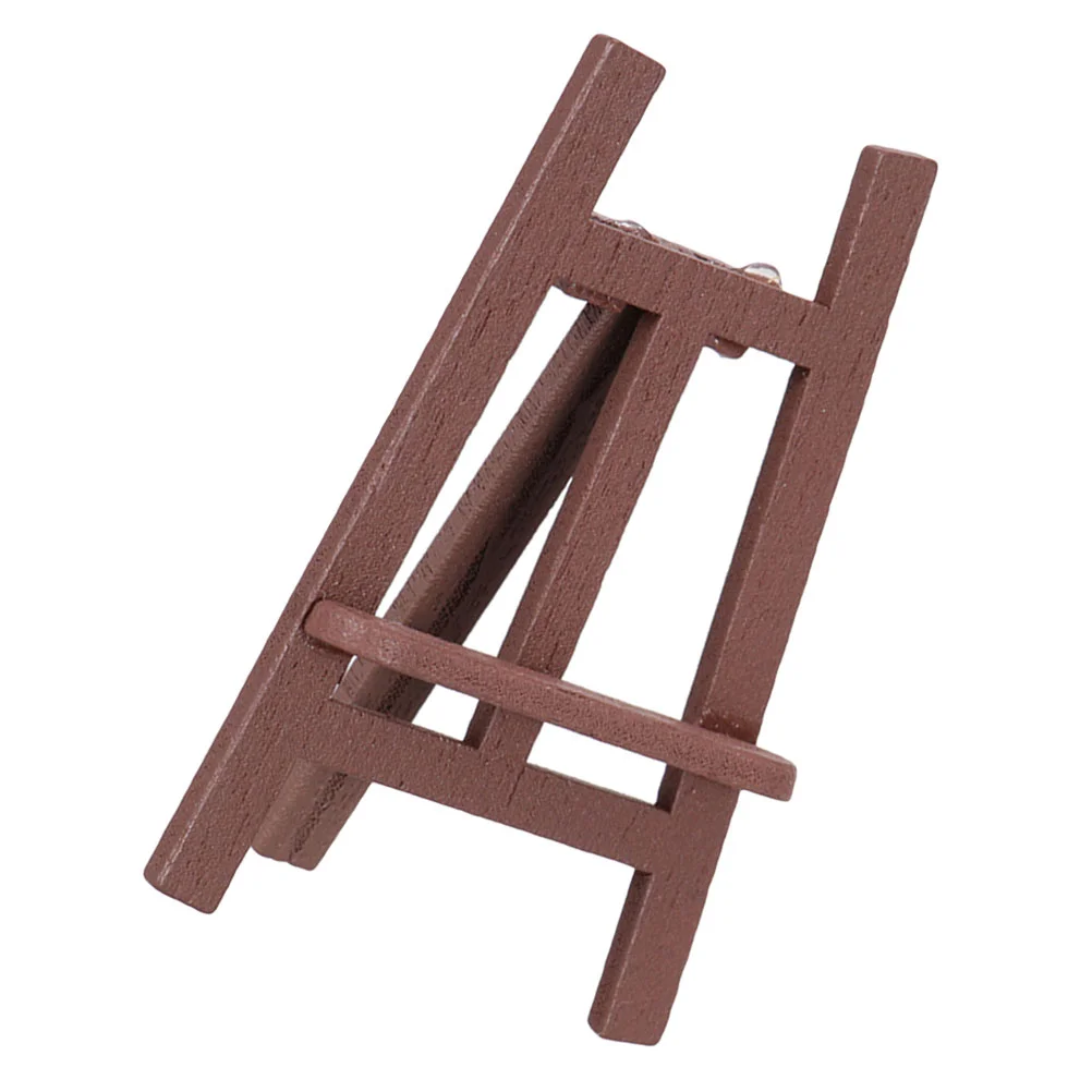 

Tripod House Easel Table Top Easels for Painting Mini Model Wooden Home Ornament Accessory