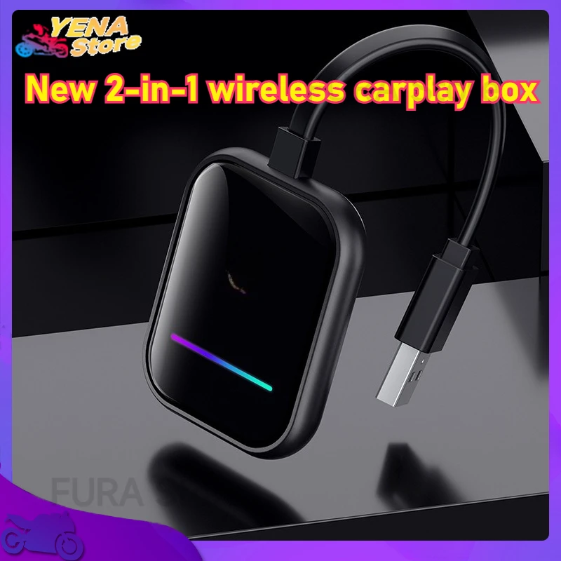 

2025 New 2-in-1 wireless Android automatic adapter, wired to wireless Android automatic conversion box