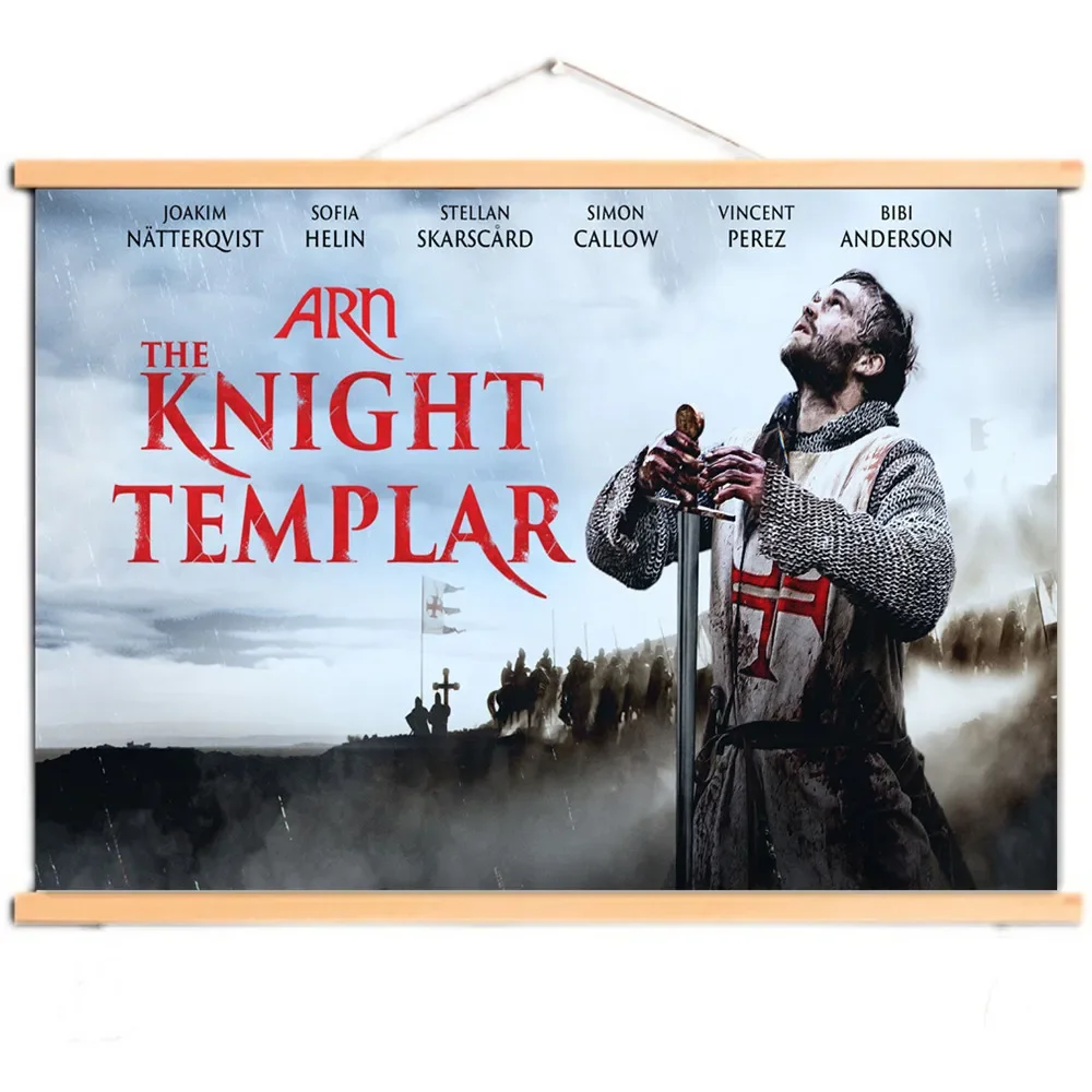 

Vintage Knights Templar Art Poster Wall Chart For Indoor Walls - Armor Warrior Canvas Scroll Painting Wall Hangings Decor Mural