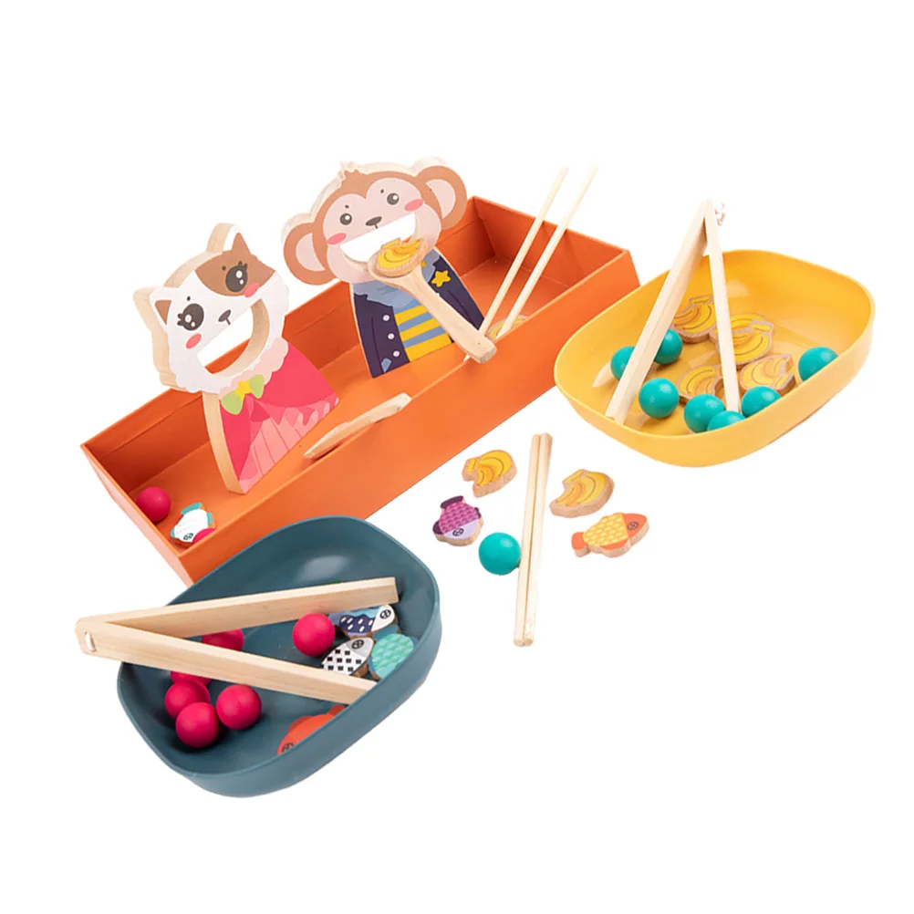 1 مجموعة أطفال تغذية التفاعلية الكرتون نمط عيدان ممارسة التنسيق بين اليد والعين مقلد لعبة التغذية المعرفية #6