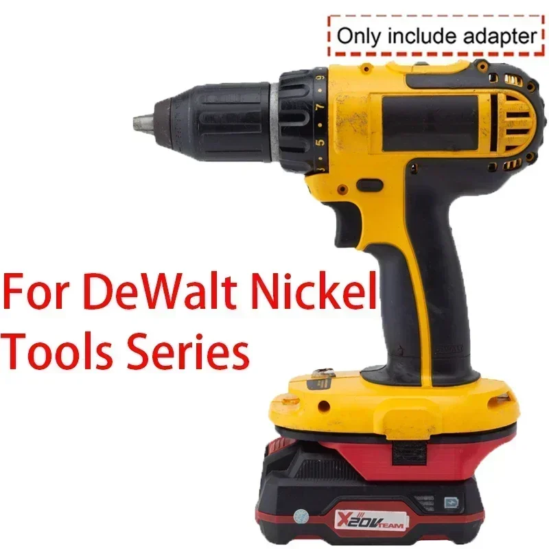 Imagem -05 - Adaptador para Lidl Parkside X20v para Dewalt 18 20v Li-ion Níquel Adaptador de Bateria Compatível com Dewalt Tools Cordless Drill Series