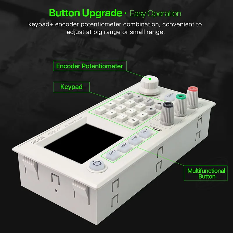 RD6006 RD6006W USB DC-DC tensione corrente Step-down modulo di alimentazione Buck convertitore di tensione voltmetro 60V 5A alimentatore