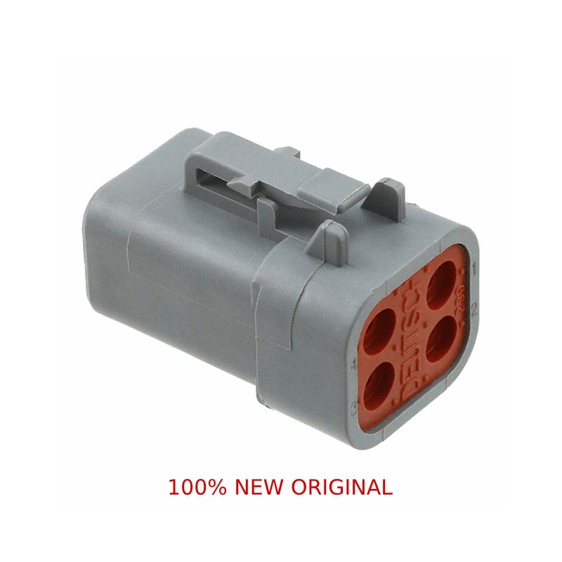 DTP06-4S,Housing for Female Terminals,Wire-to-Wire,4P,Connector,6.71 mm Centerline,Hybrid,Pitch 6.71mm,Sealable,Male,DTP04-4P