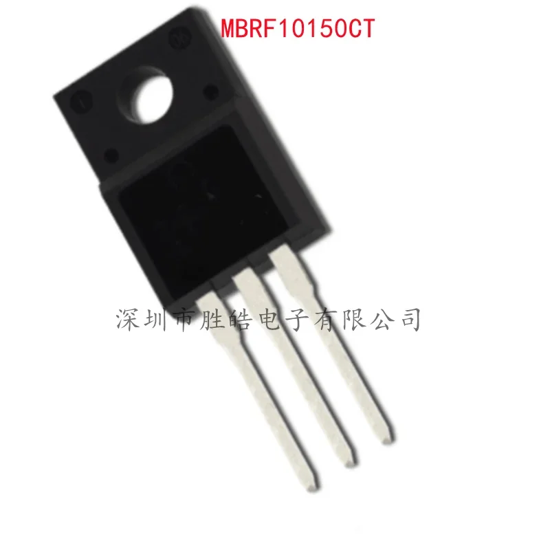 

(10PCS) NEW MBRF10150CT MBRF10150 B10150G 10A 150V Schottky Diode Straight TO-220F MBRF10150CT Integrated Circuit