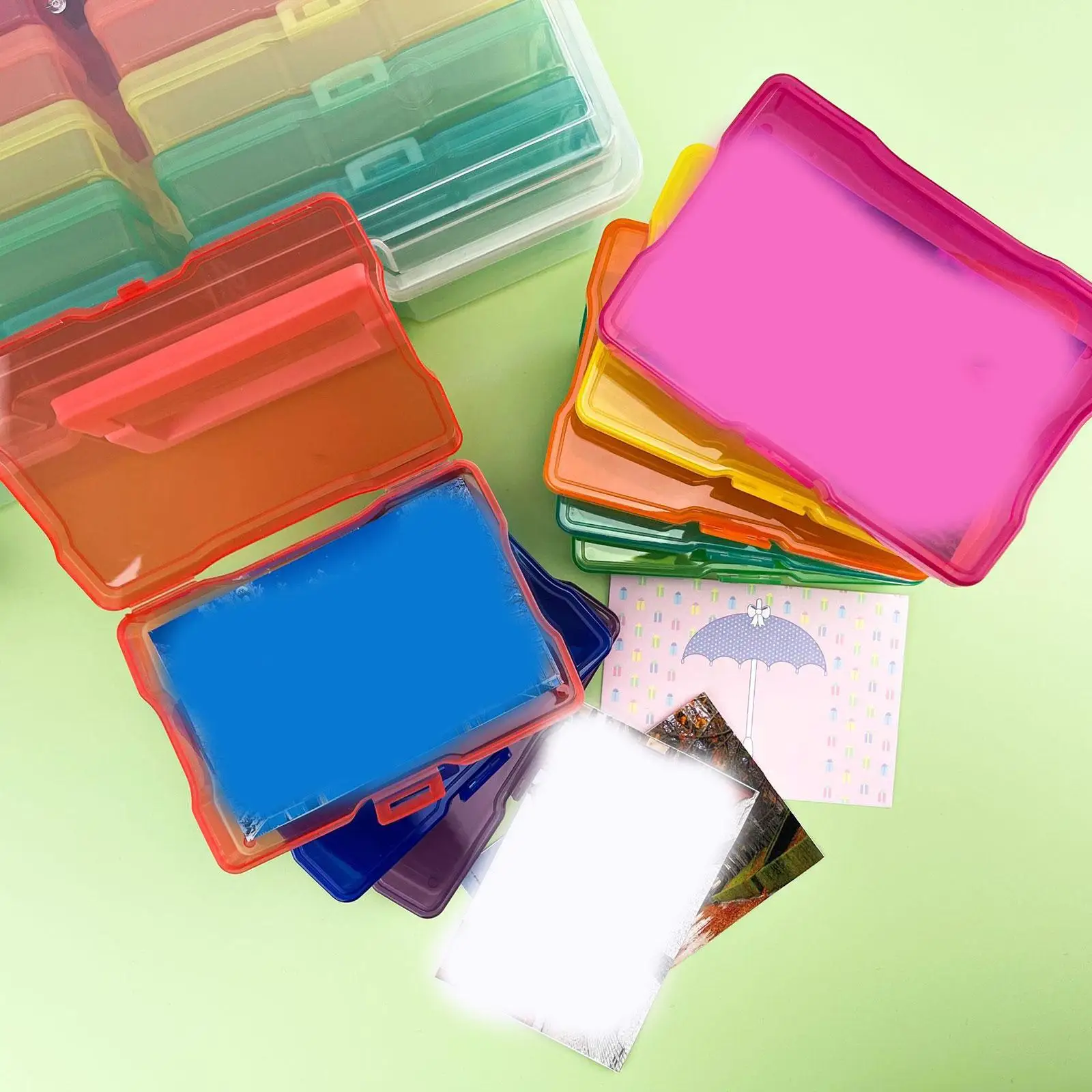 

Photo Storage Box Clear Large Capacity Birthday Gift Multipurpose Photo