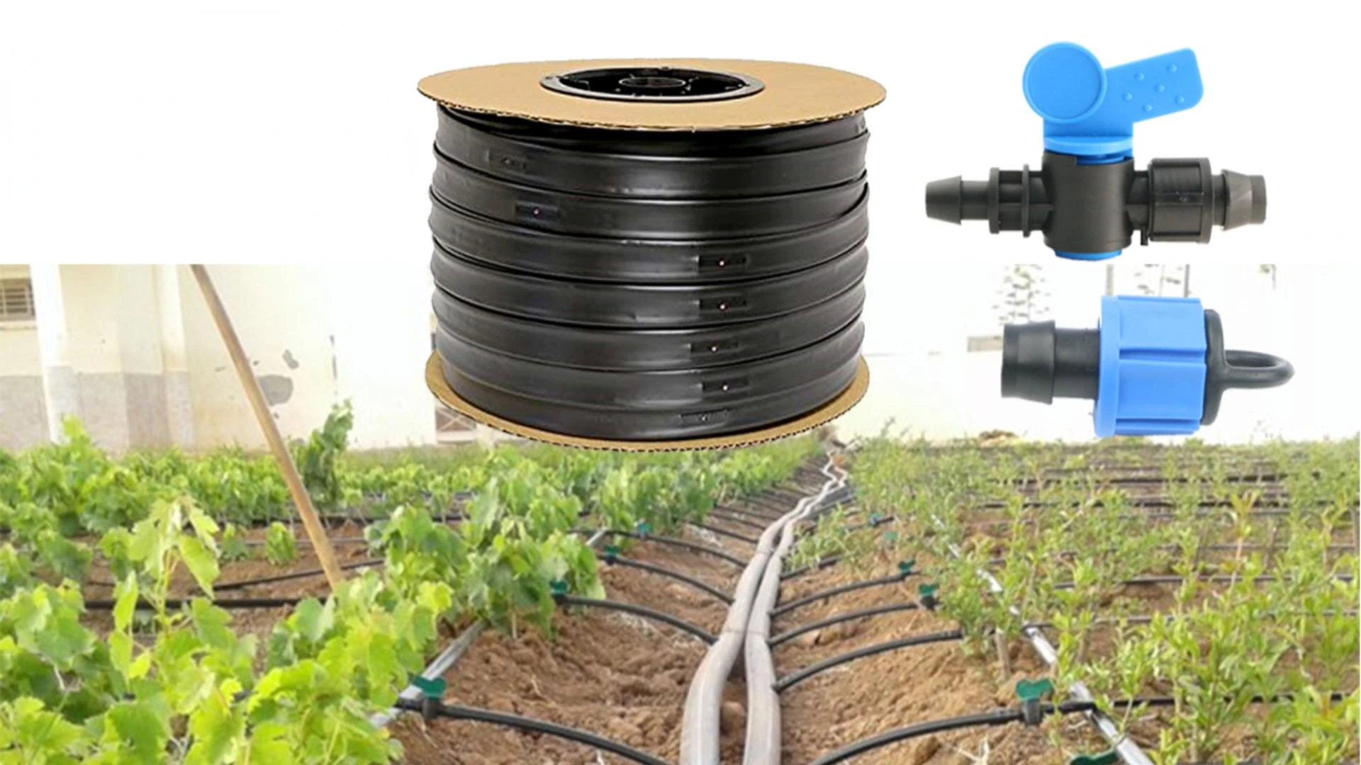 Drip Tape with Flat Emitter Irrigation Pipe for Irrigation System