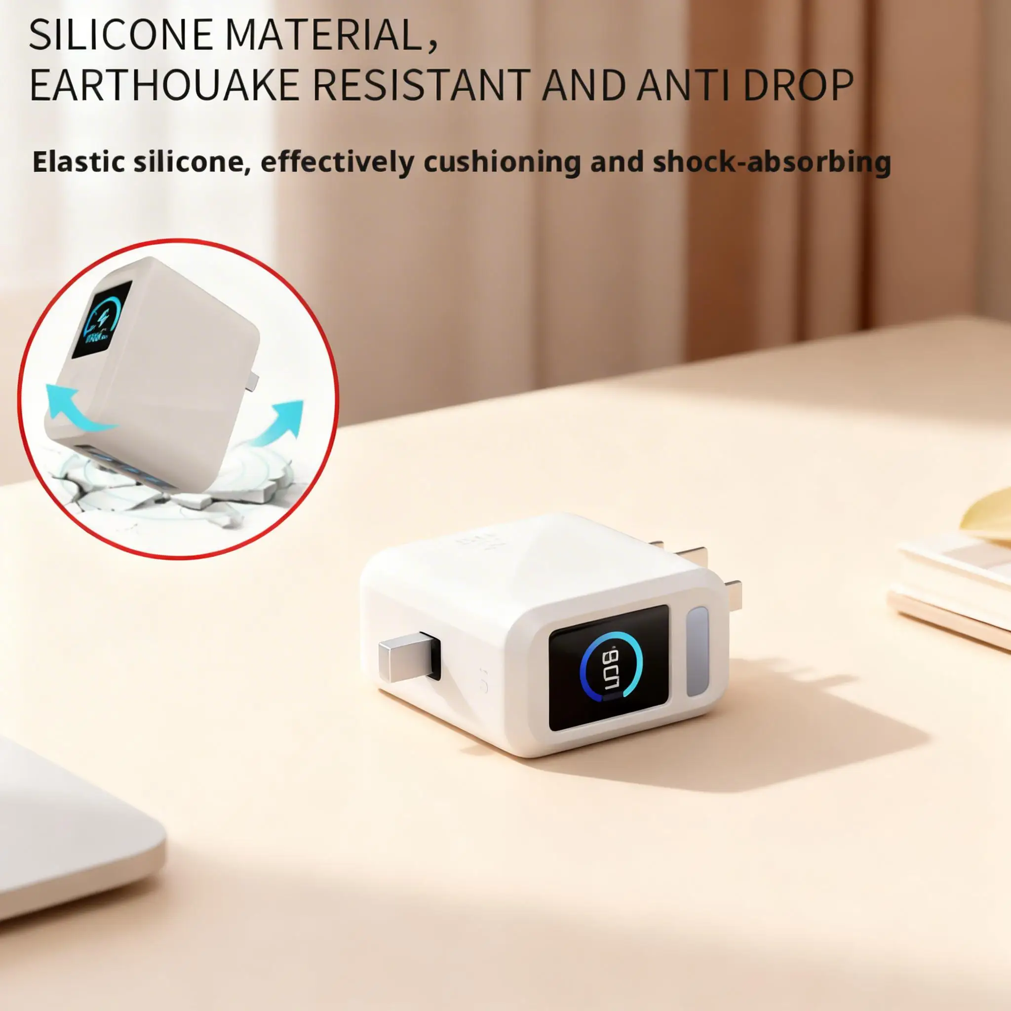

For Anker Prime 160W 3-Port Protective Case Charger Silicone Protective Case Charging Head Protective Case