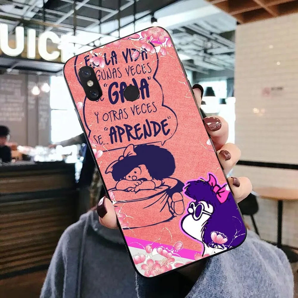 Anime M-Mafalda Phone Case For Xiaomi Mi 5X 8 9 10 11 12 Lite Pro 10T PocoX3pro PocoM3 Note 10 Pro Lite