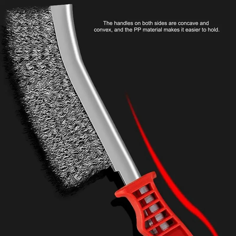 Cepillo de alambre de acero inoxidable, eliminación de óxido de Metal, descontaminación y pulido, cepillo multifuncional, duradero, fácil de instalar