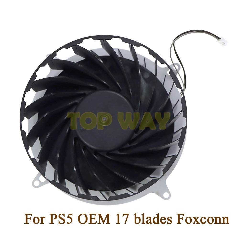 1pc dc12v 1.75a substituição ventilador de refrigeração interno ps5 17 lâminas para consoles ps5 feito em china (foxconn) ventilador mais frio