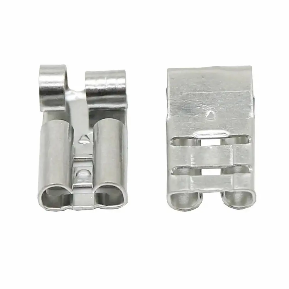 DJ6222-D6.3B Brass Crimp Terminal Spring Terminals Wiring Terminals Car Socket Pins Bend Angle High-quality