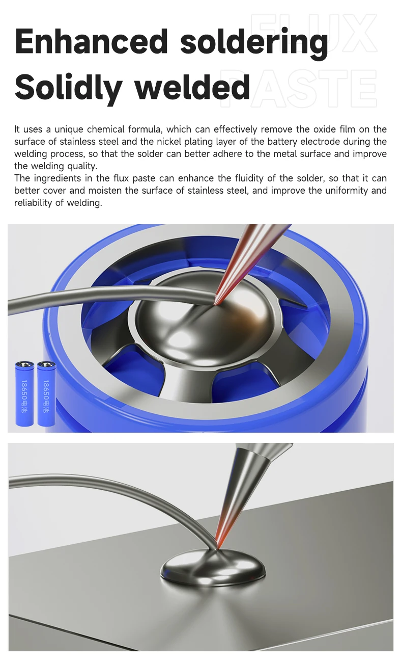Imagem -05 - Mecânica-poderoso Fluxo de Soldagem Antioxidante para Reparação de Peças Eletrônicas Folha de Níquel da Bateria Camada Oxidada Pasta de Solda Q60