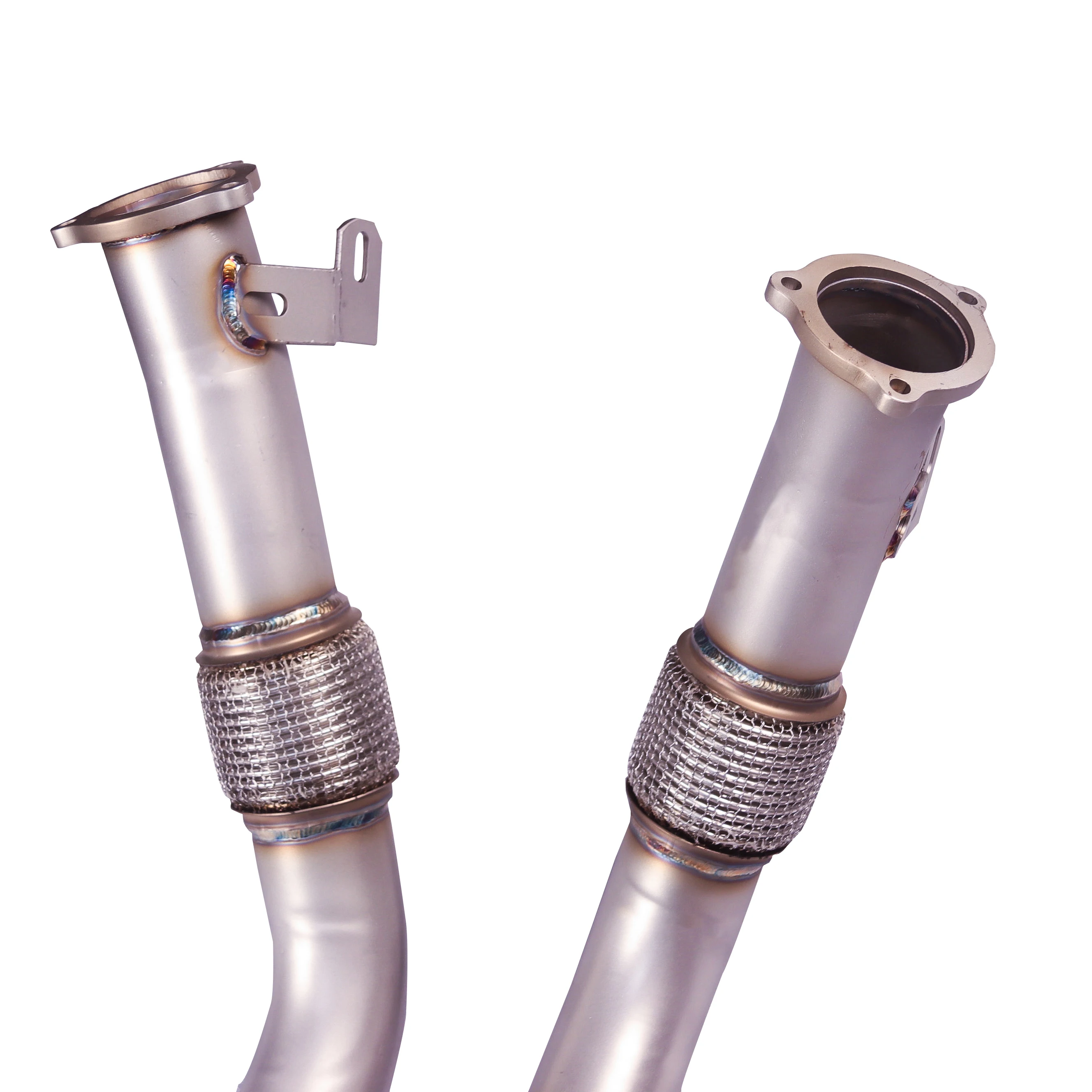 Adatto per scarico in acciaio inossidabile Porsche Cayenne 2019~2023, tubo centrale di lunghezza uguale ad alte prestazioni.