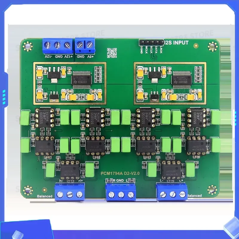Параллельная двухканальная декодерная плата PCM1794A DAC с позолоченными разъемами HiFi 24 бит 192 кГц