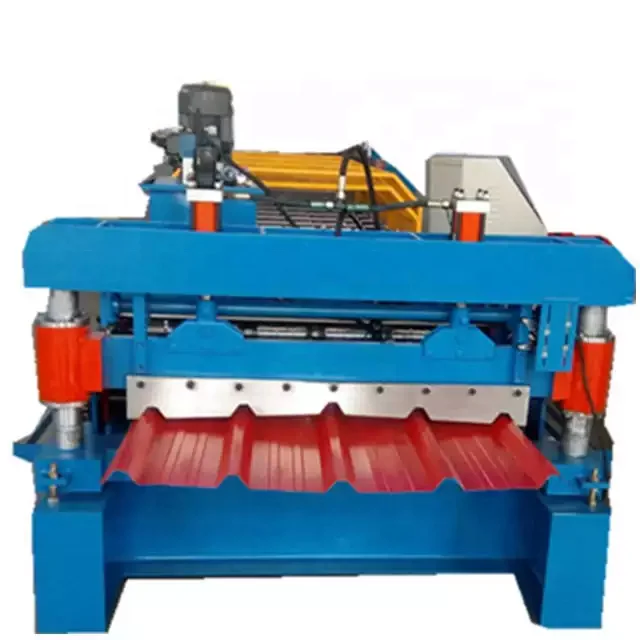 Máquina formadora de rollos de canalones de alta velocidad para fabricación de canalones de techos y baldosas de metal con alto rendimiento y bajo mantenimiento