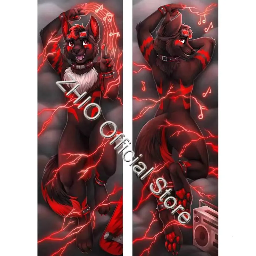 

Dakimakura Dog Furry Music Waifu 2WAY петля подарок наволочка для тела чехол аниме подушка
