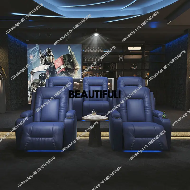

Home Theater Sofa, Private Villa, Basement Cinema Hall, Movie Watching Electric Adjustable Sofa