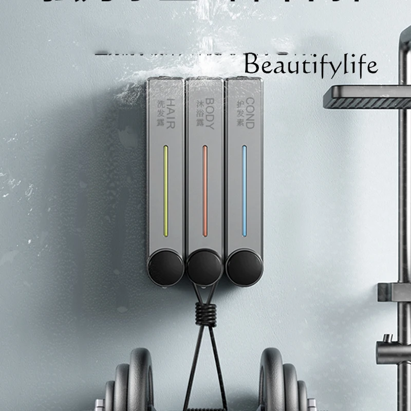 موزعات الصابون السائل شامبو الفندق دش الشمال الطبيعي الأسود السائل موزعات الصابون الفاخرة الذكية كيت Banheiro تركيبات المنزل