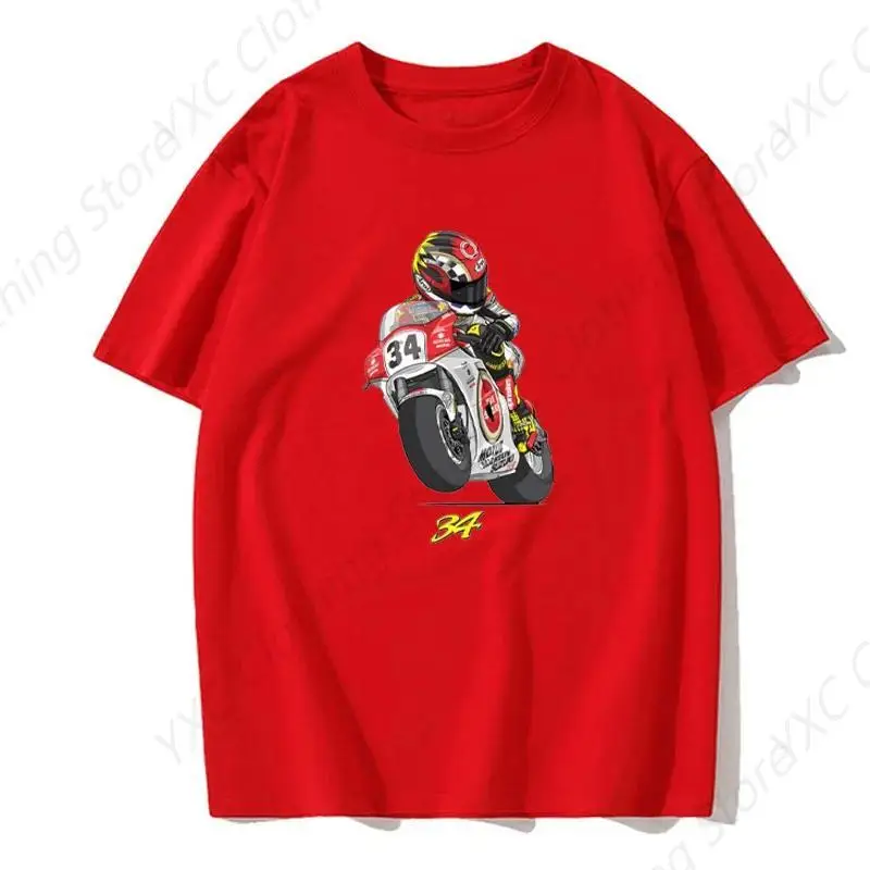 Motorcycle Rider Men's T-shirt- Short Sleeve Crew Neck Soft Fitted Tees S - 6XL Fresh Classic Basic Tshirts