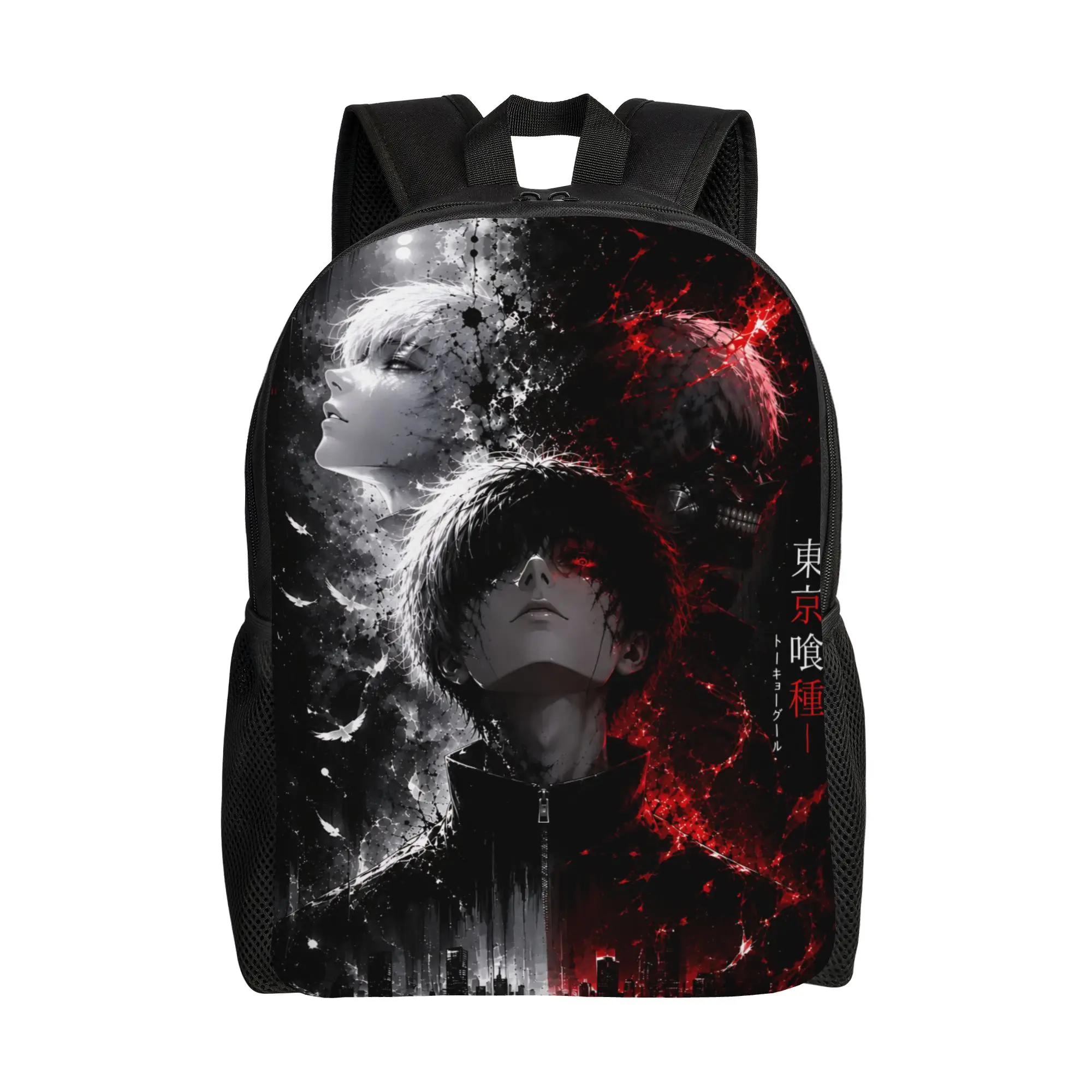 Fashion Halloween Tokyo Ghoul Kaneki Backpacks Its Bag  mochila School Zipper Closure Rucksack
