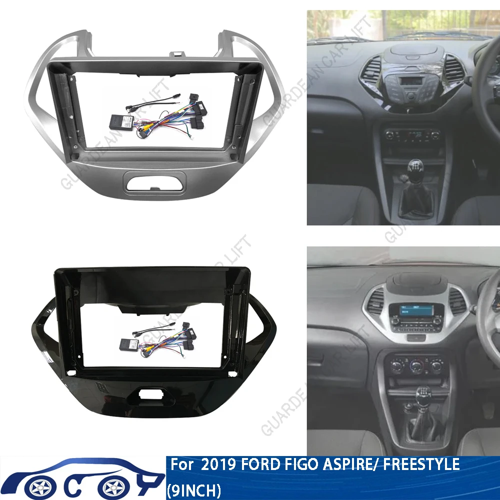 

Автомагнитола для 2019 FORD FIGO ASPIRE/ FREESTYLE (9 дюймов), облицовка для автомобиля, Android, GPS, MP5, стереоплеер, 2 Din, головное устройство, панель приборной панели, рамка, Ins