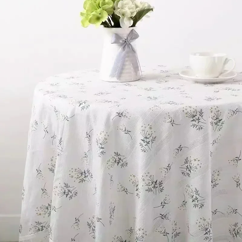 

Daisy Cotton Hemp Decorative Table Cloth French Japanese Small Fresh Rural Fragmented Tea Table Cloth Table Cloth 3752