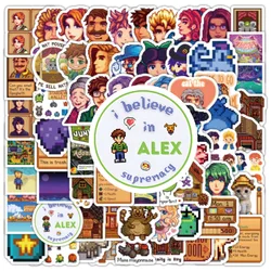 100pcs Kawaii Game Stardew Valley Cartoon Stickers Decals Toy Waterproof DIY Suitcase Skateboard Phone Graffiti Sticker