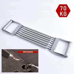 Chest Expander Steel Handle 7 Spring 70kg 155Lbs