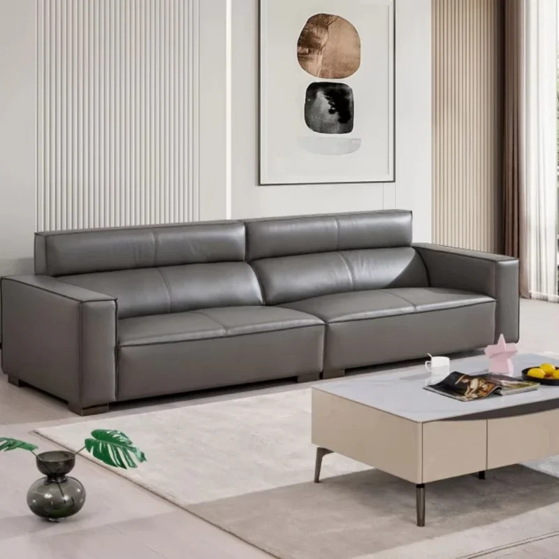 Leather sofa living room furniture combination sofa set