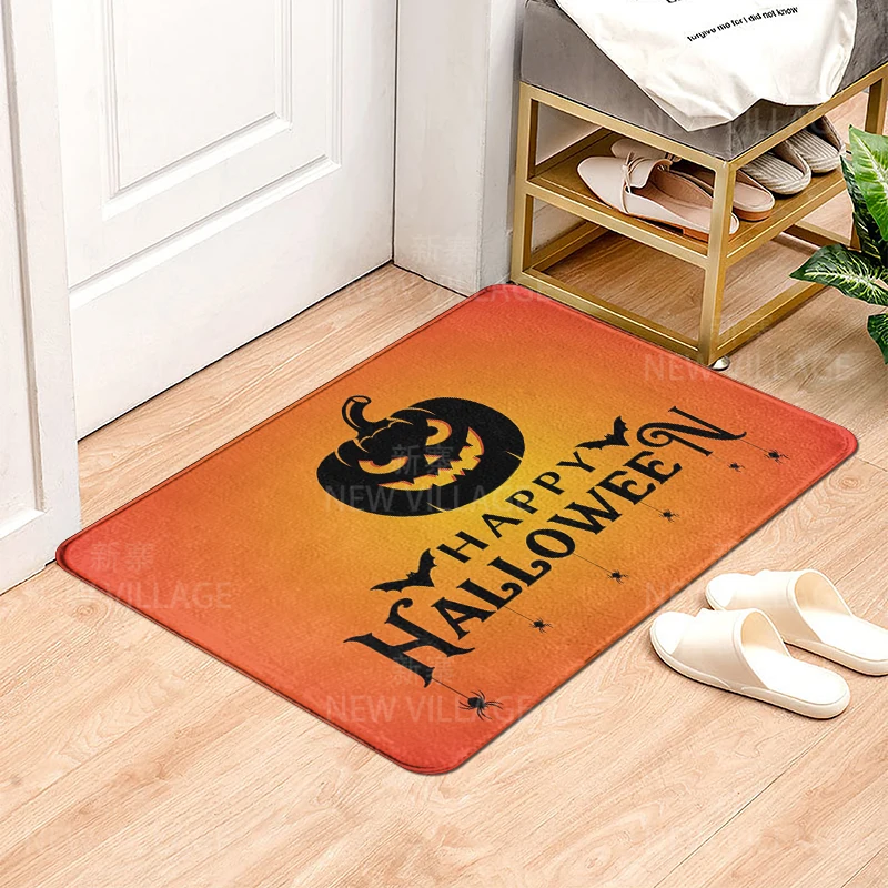 House entrance carpet Home door mat Living Room Bath Foot bathroom non-slip water absorption rugs bath Halloween Autumn Pumpkin