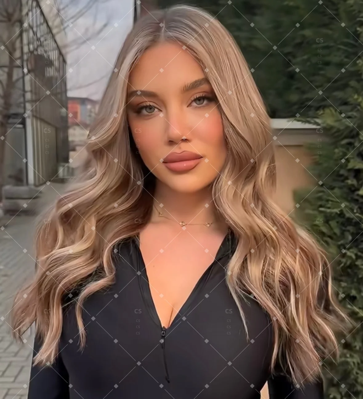 

Highlight Soft Ombre Blond Wave Hair 150 density and 13×4 100%human hair wig lace front wig, with baby hair pre plucked