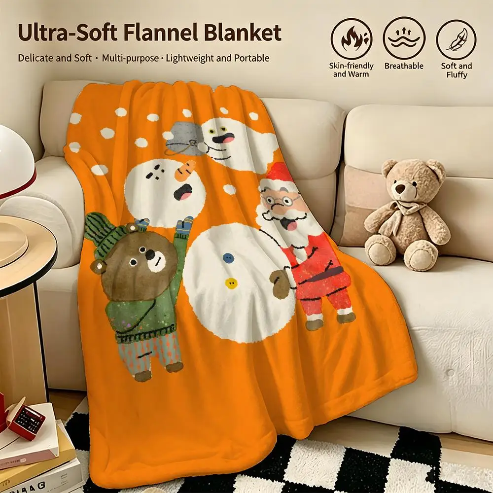 art T-Torinos Gallery-y Throw Warm Soft Flannel Blanket, Multi-use for Sofa Bed Camping Travel Nap