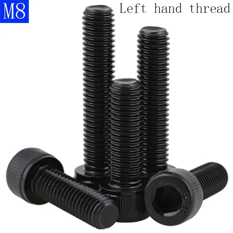 M8 Left Hand Thread 12.9 Grade Alloy Steel Socket Cap Screws Hex Allen Bolts