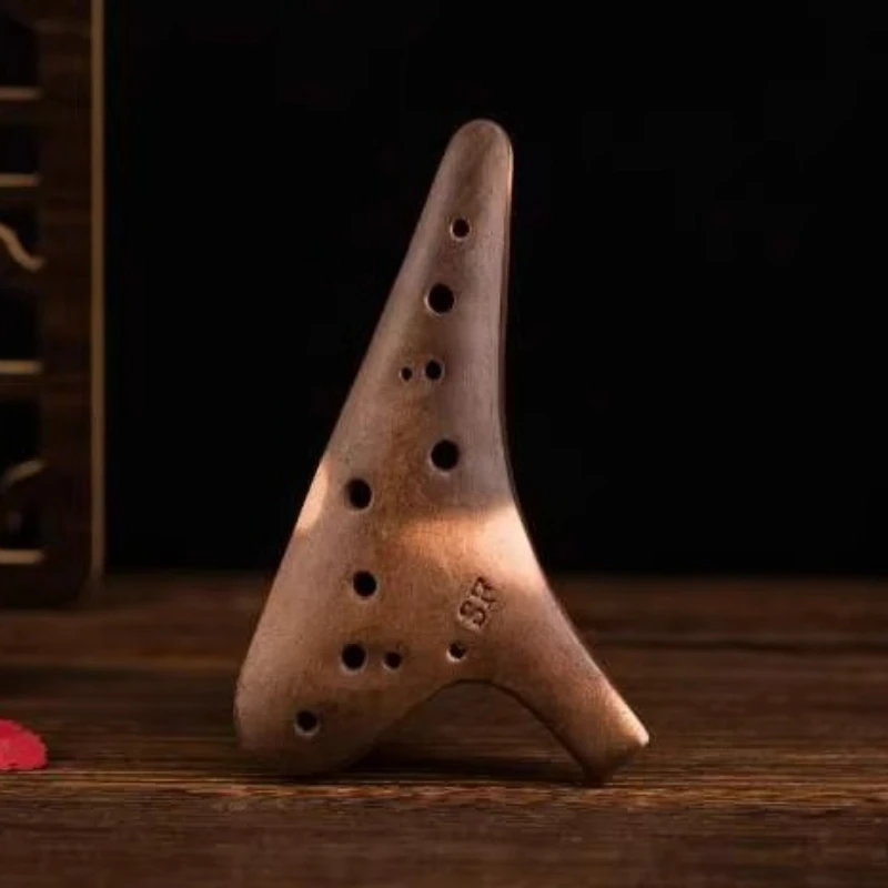 

12-луночная окарина с высоким тоном F, профессиональная окарина для детей, портативные окарина для начинающих, глиняные музыкальные инструменты Orff, подарки