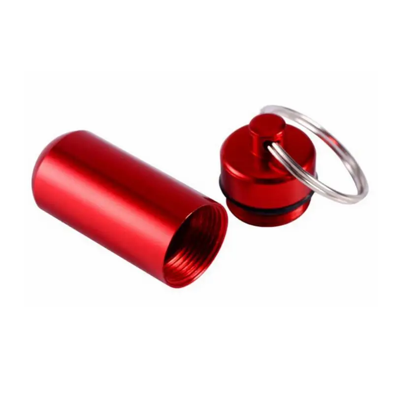 Mini Portable Metal Case Keychain Outdoor Pocket Pill Box Container Carry Bottle Case Hearing Protection Earplugs Box