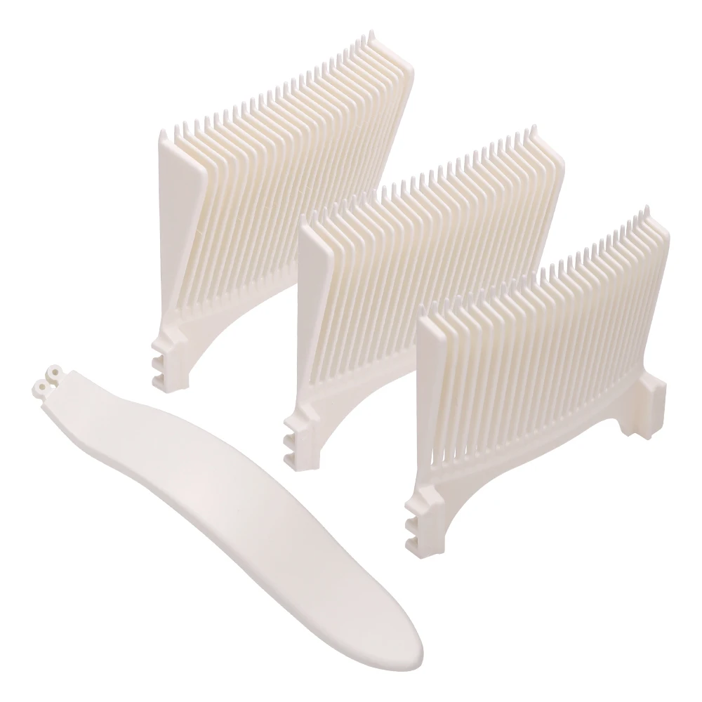 ชุดหวีจัดทรงผมสำหรับช่างตัดผมมืออาชีพ หวีตัดผมโค้งหลายขนาดสำหรับผู้ชาย หวีตัดผมทรงแบนแบบแม่นยำ