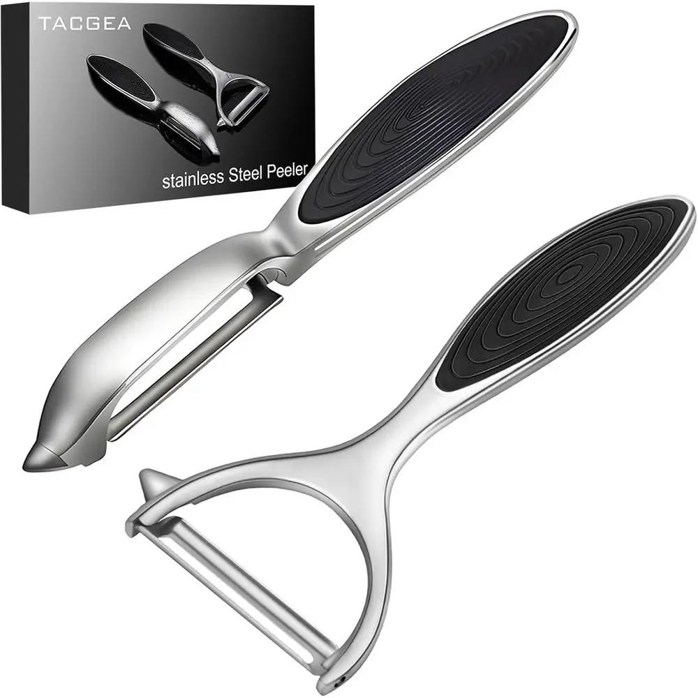 Dual-Blade Vegetable and Potato Peeler Set with Non-Slip Grip for Kitchen Use