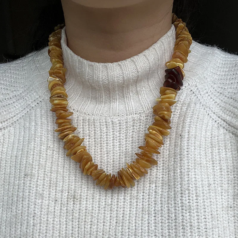 Yoowei Halskette aus 100 % Naturbernstein als Geschenk, europäische baltische Original-Medizinperlen, wunderschöner, einzigartiger Heilschmuck-Lieferant – Detail 34