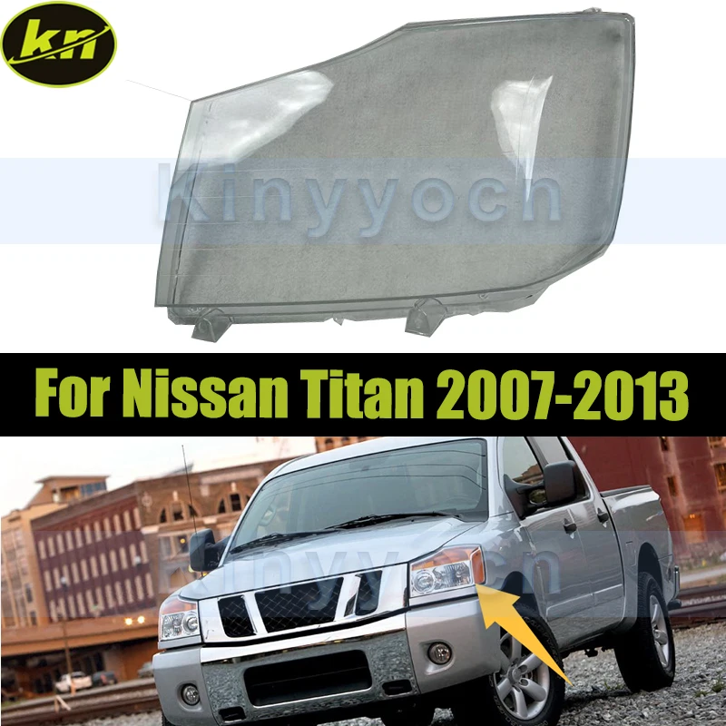

Крышка автомобильной фары для Nissan Titan 2007 2008 2009 2010 2011 2012 2013, замена стеклянной крышки передней фары